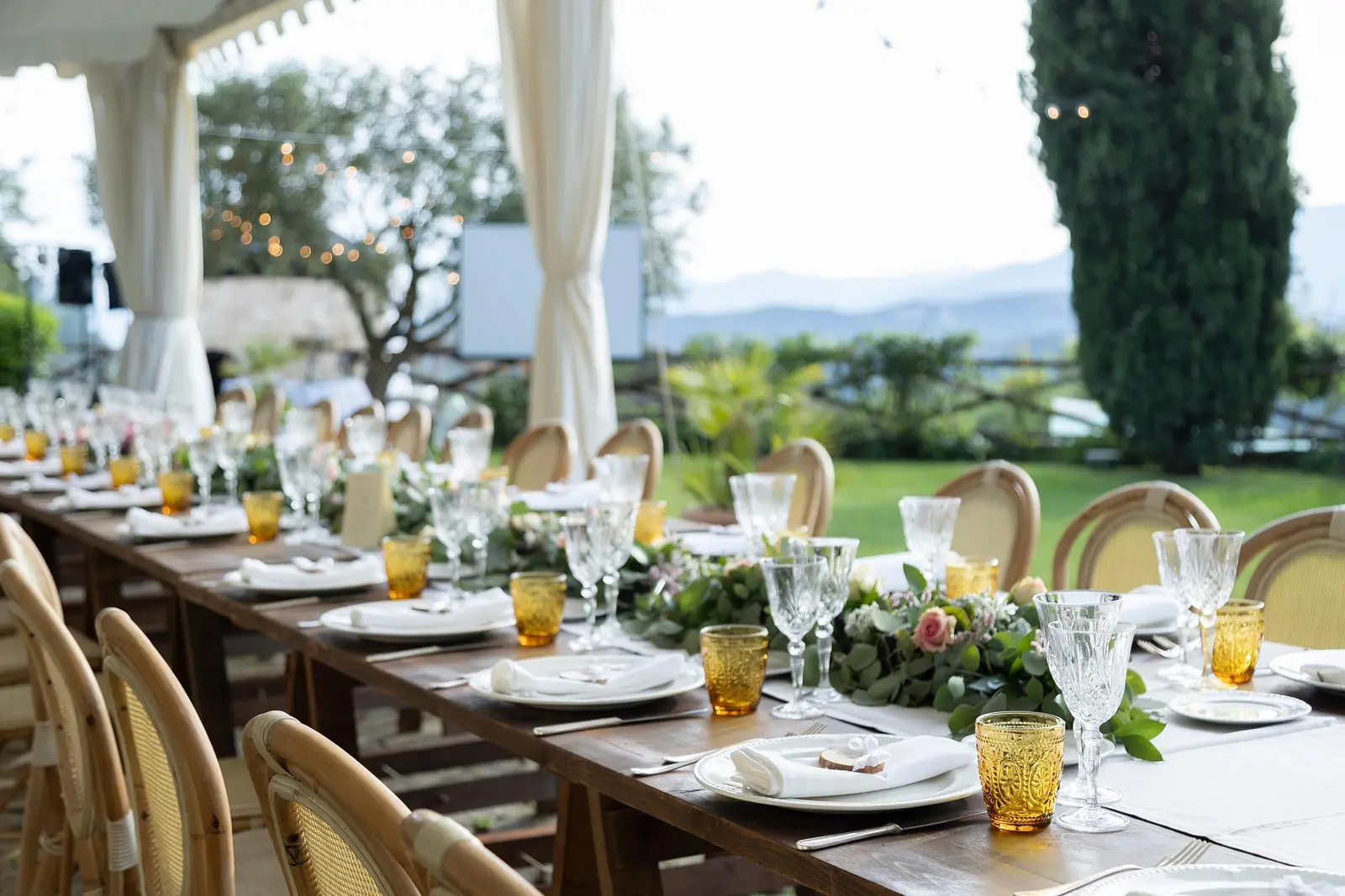Wedding venue scene